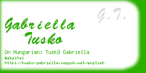 gabriella tusko business card