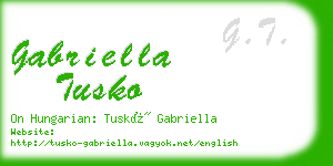 gabriella tusko business card
